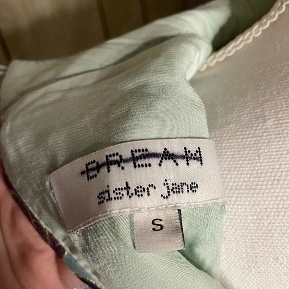 NWOT Urban Outfitters Sister Jane Floral Jacquard Metallic Dream Dress - Picture 6 of 6